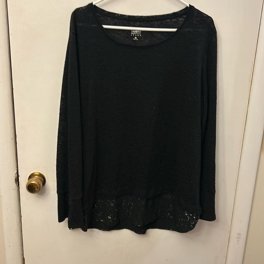Soho NY & Co Women’s Sweater Black Size XXL